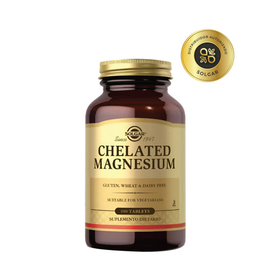 Chelated Magnesium 100 Tabletas – Magnesio -SOLGAR