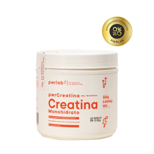 Creatina 300g PwrLab - 100 servicios