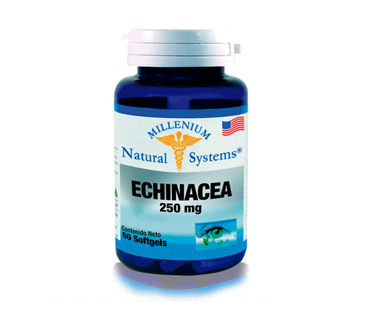 Echinacea 250 mgs Natural Systems 60 caps Alpha Homeopáticos