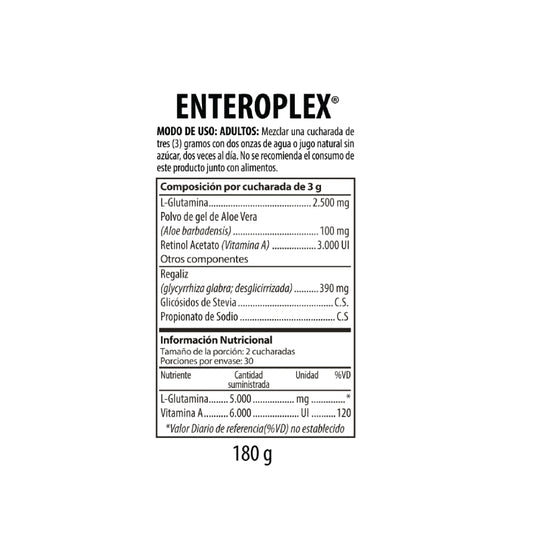 Enteroplex Polvo 180gr – Suplemento Dietario - Nutrabiotics
