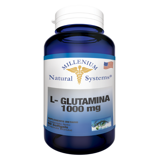 L-Glutamina por 60 cápsulas 100 mg Natural Systems