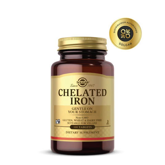 Chelated Iron 25 mgs x 100 tabs Solgar