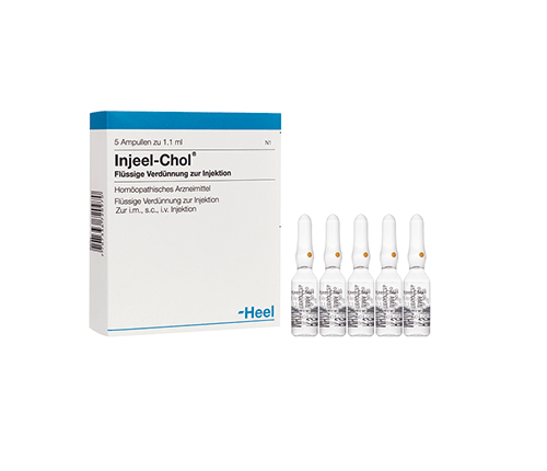 Injeel Chol Ampolla Heel. Alpha Homeopáticos