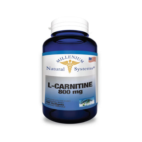L Carnitine 800 mg Natural Systems 100 cápsulas