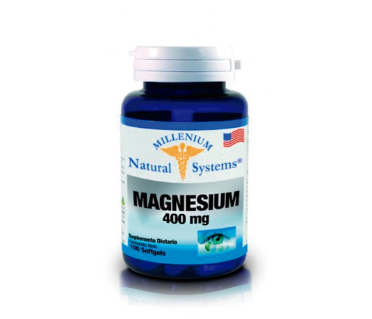 Magnesium 400 mgs Natural Systems 100 caps Alpha Homeopáticos