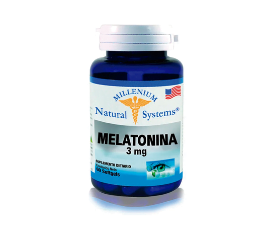 Melatonina 3 mgs Natural Systems 120 caps Alpha Homeopáticos