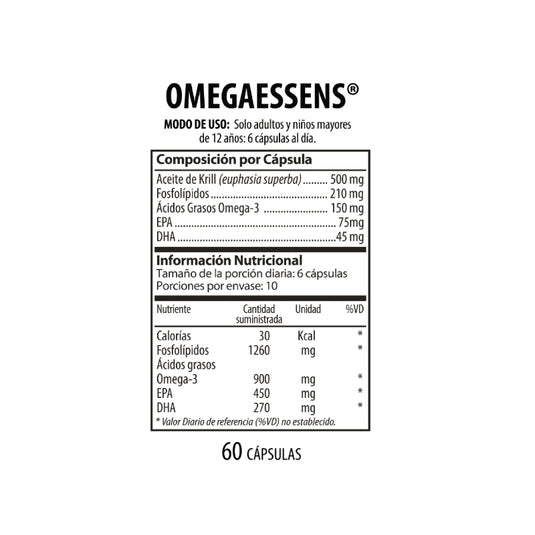 Omegaessens Nutrabiotics 60 Cápsulas