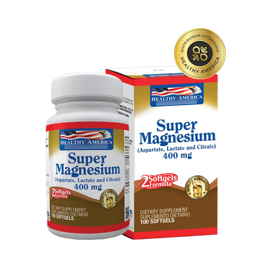 Super Magnesium 400 mg Healthy America 100 caps