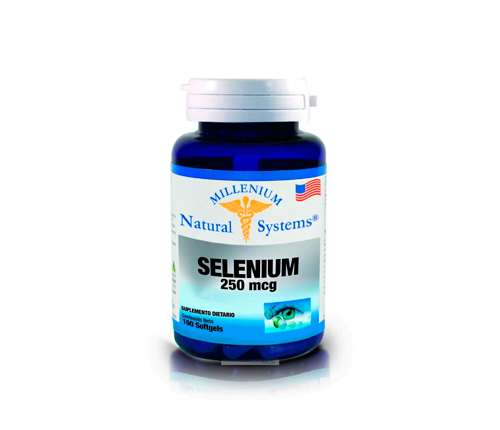 Selenio 250 mcg Natural Systems por 100 caps Alpha Homeopáticos
