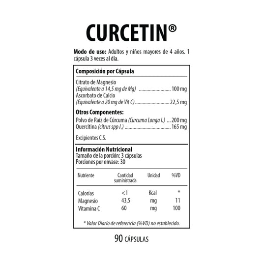 Curcetin Nutrabiotics 90 Cápsulas