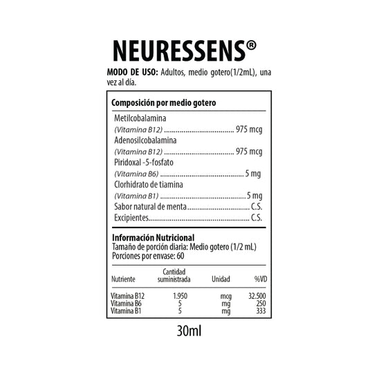 Neuressens suplementos vitamina b6 medellín colombia nutrabiotics