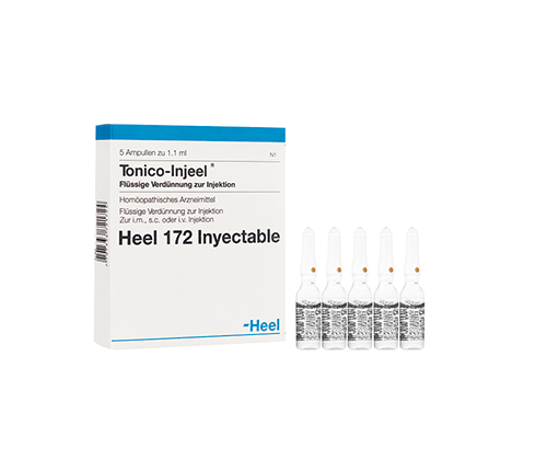 Tonico Injeel Ampolla Heel, tu fuente de vitalidad y bienestar. Recarga tu energía de forma natural y siéntete renovado.