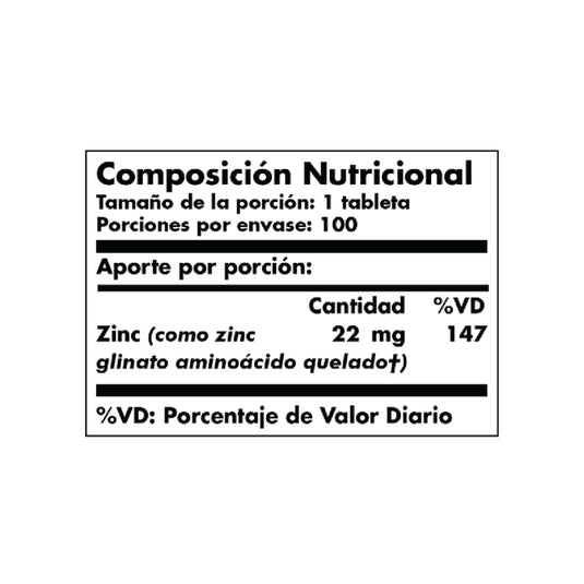 Chelated Zinc x 100 tabs Solgar