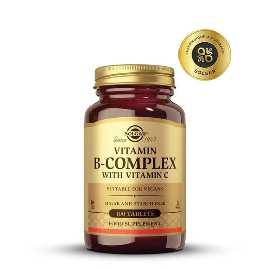 B Complex con Vitamina C 100 Tabs Solgar