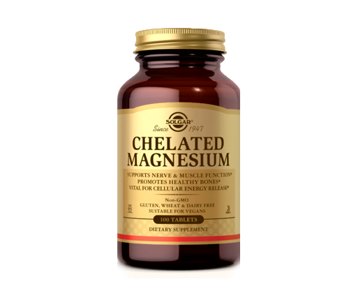 Chelated Magnesium Solgar Alpha Homeopáticos Magnesio Revitaliza Piel y Corazón