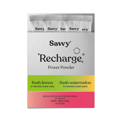 Recharge Savvy por 20 sobres alpha homeopáticos