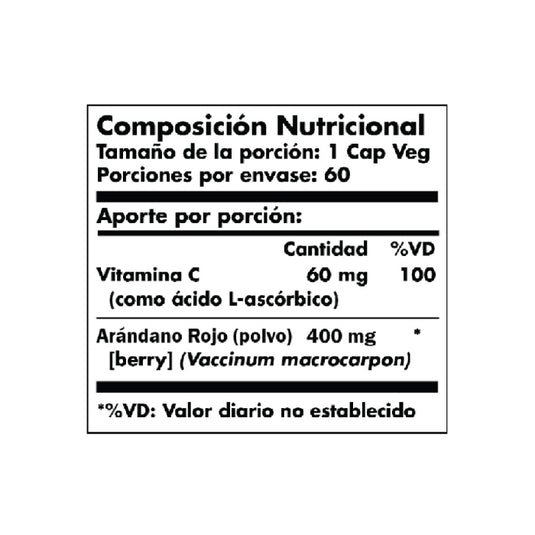 Cranberry + Vitamina C x 60 caps Solgar