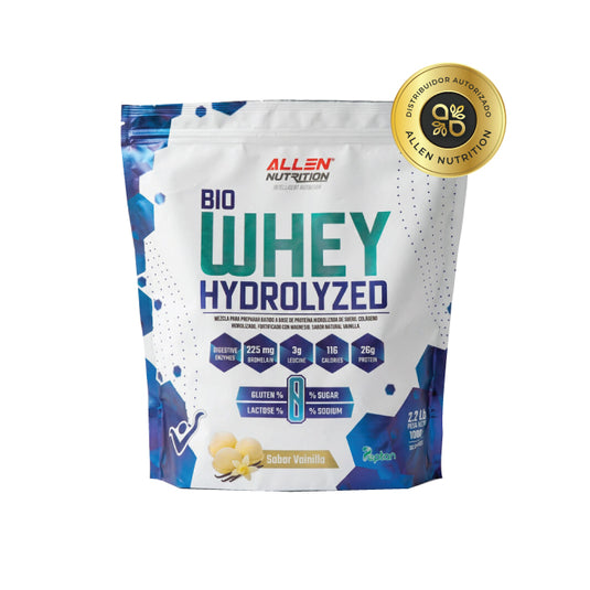 Proteína Bio Whey Hidrolizada Allen Nutrition 33 Servicios