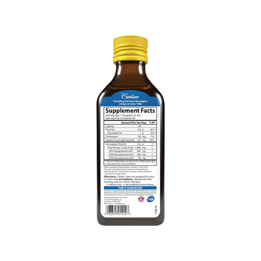 Omega 3 Fish Oil 1600mg x 200 ml Carlson