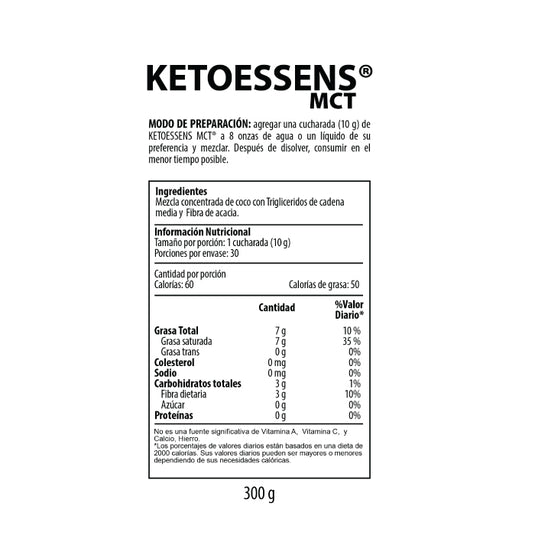 Ketoessens MCT Nutrabiotics 300 gr