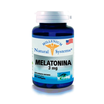 Melatonina 3 mgs Natural Systems 120 caps Alpha Homeopáticos