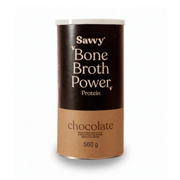 Proteína con sabor a chocolate, nutrición milenaria del caldo de hueso y potencia del coco. ¡Revitaliza tu salud con Savvy Bone Broth Power!